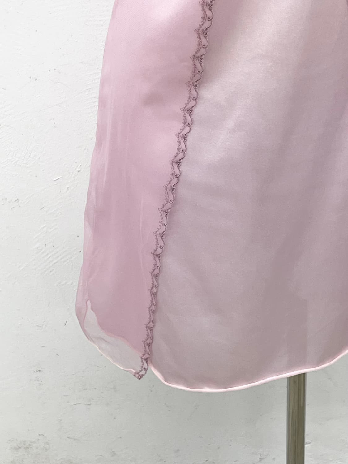 핑크 자수 레이어드 슬립 상품이미지3