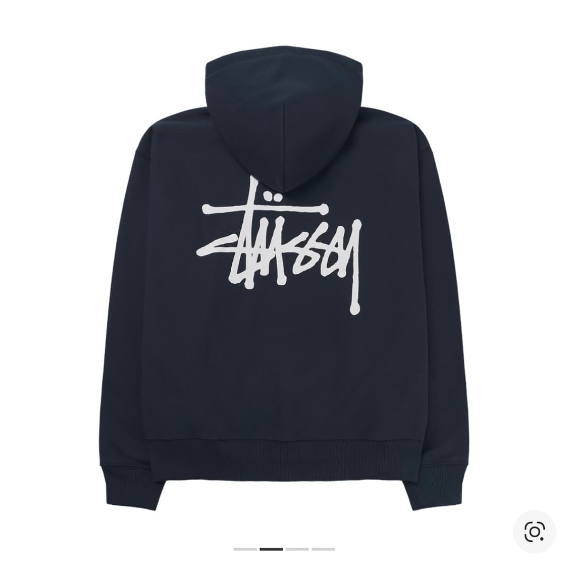 스투시 베이직 스투시 후드 집업 네이비 S 상품이미지1