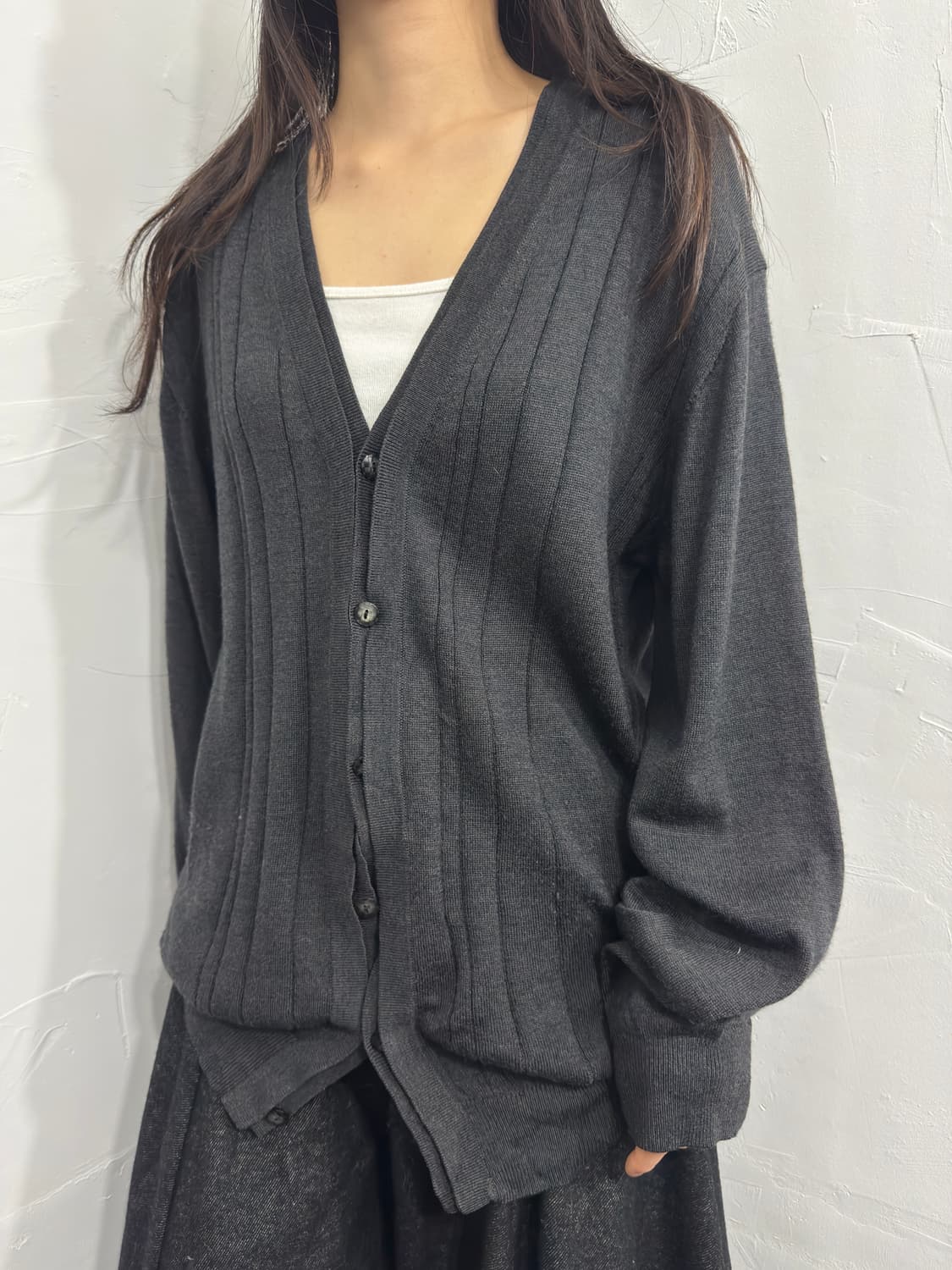hiroko koshino wool cardigan 상품이미지3