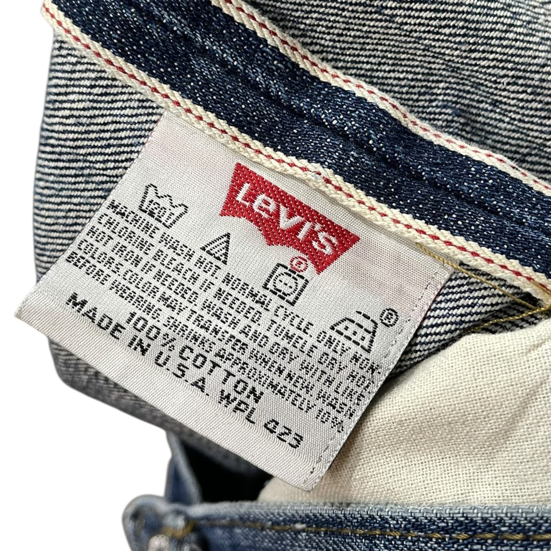 90s 리바이스 501XX 셀비지 찢청 데님팬츠 상품이미지7