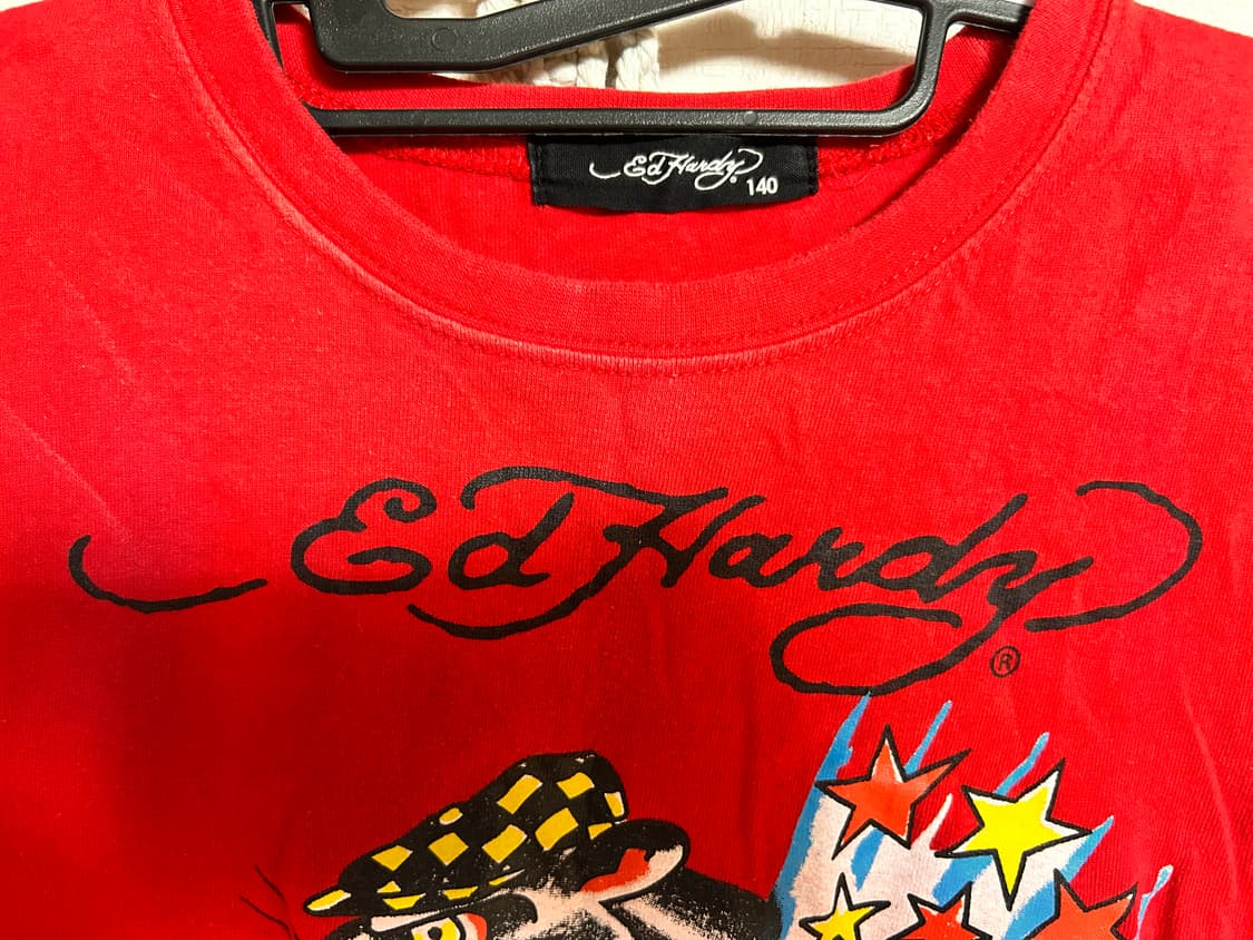 Ed hardy 에드 하디 프린팅 크롭 반팔 티셔츠 상품이미지2