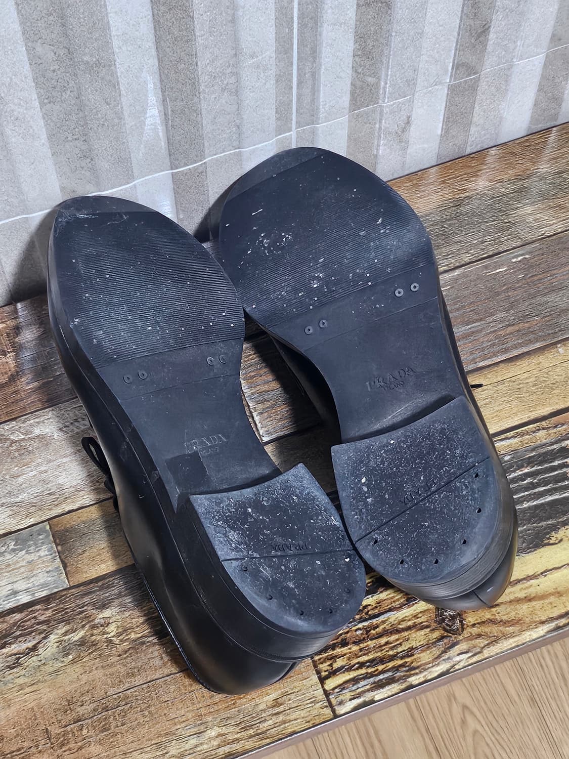 프라다 더비슈즈 로퍼 블랙 상품이미지6