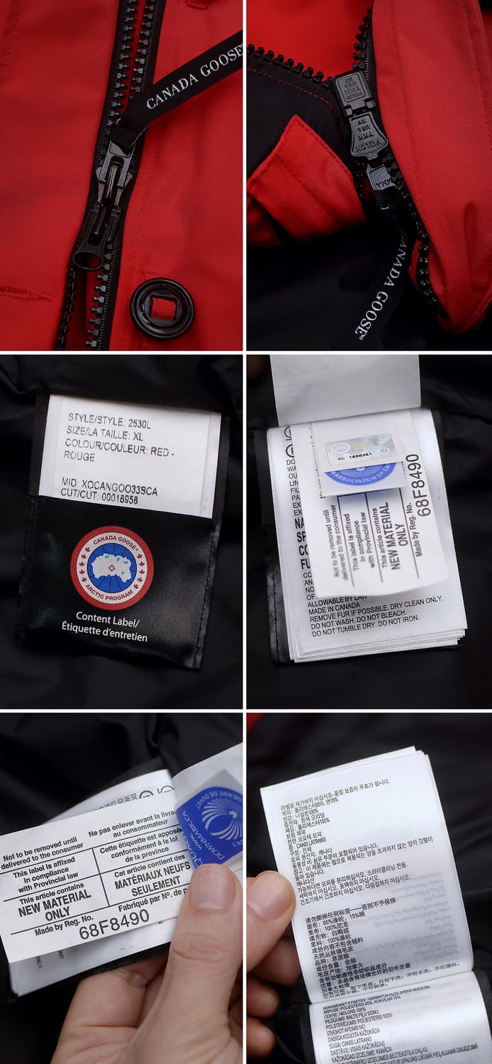 캐나다구스 몬테벨로 헤리티지 다운 패딩 파카 레드 (WXL / 100+) 상품이미지10
