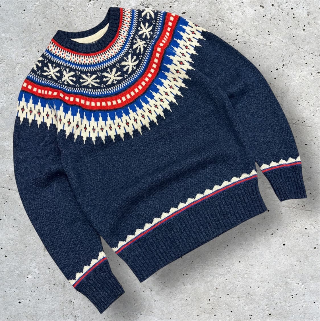 [S] 아메리칸이글 노르딕 패턴 네이비 니트 스웨터 C530 상품이미지1