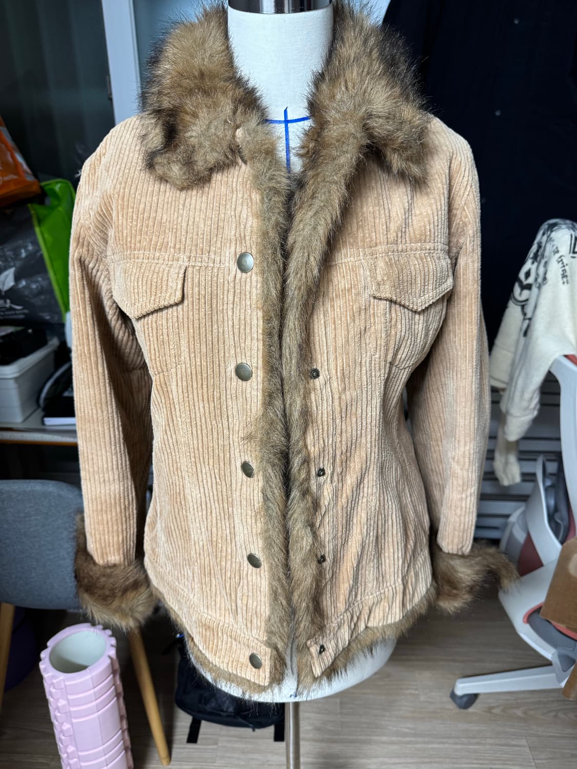 빈티지 코듀로이 퍼자켓 상품이미지1