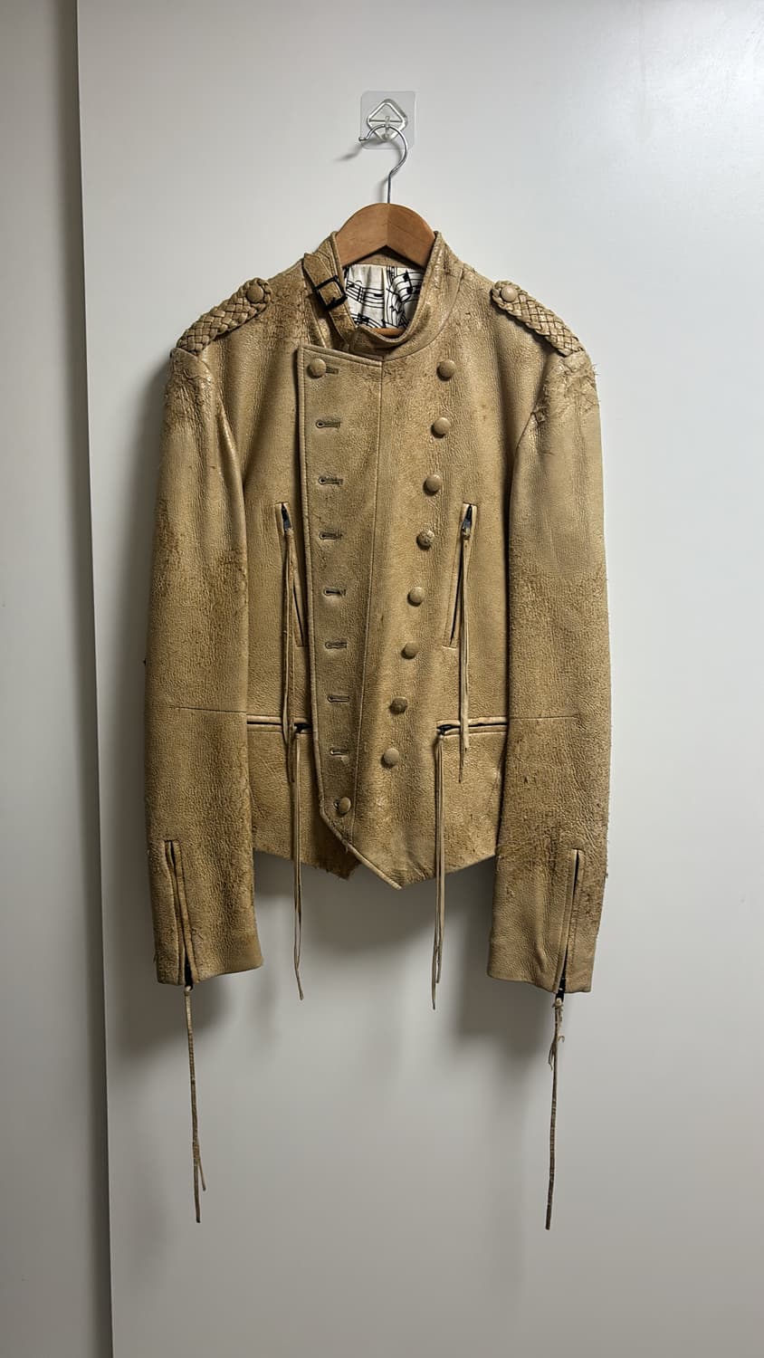 넘버나인 07ss 나폴레옹 레더 라이더 자켓 3사이즈 상품이미지1