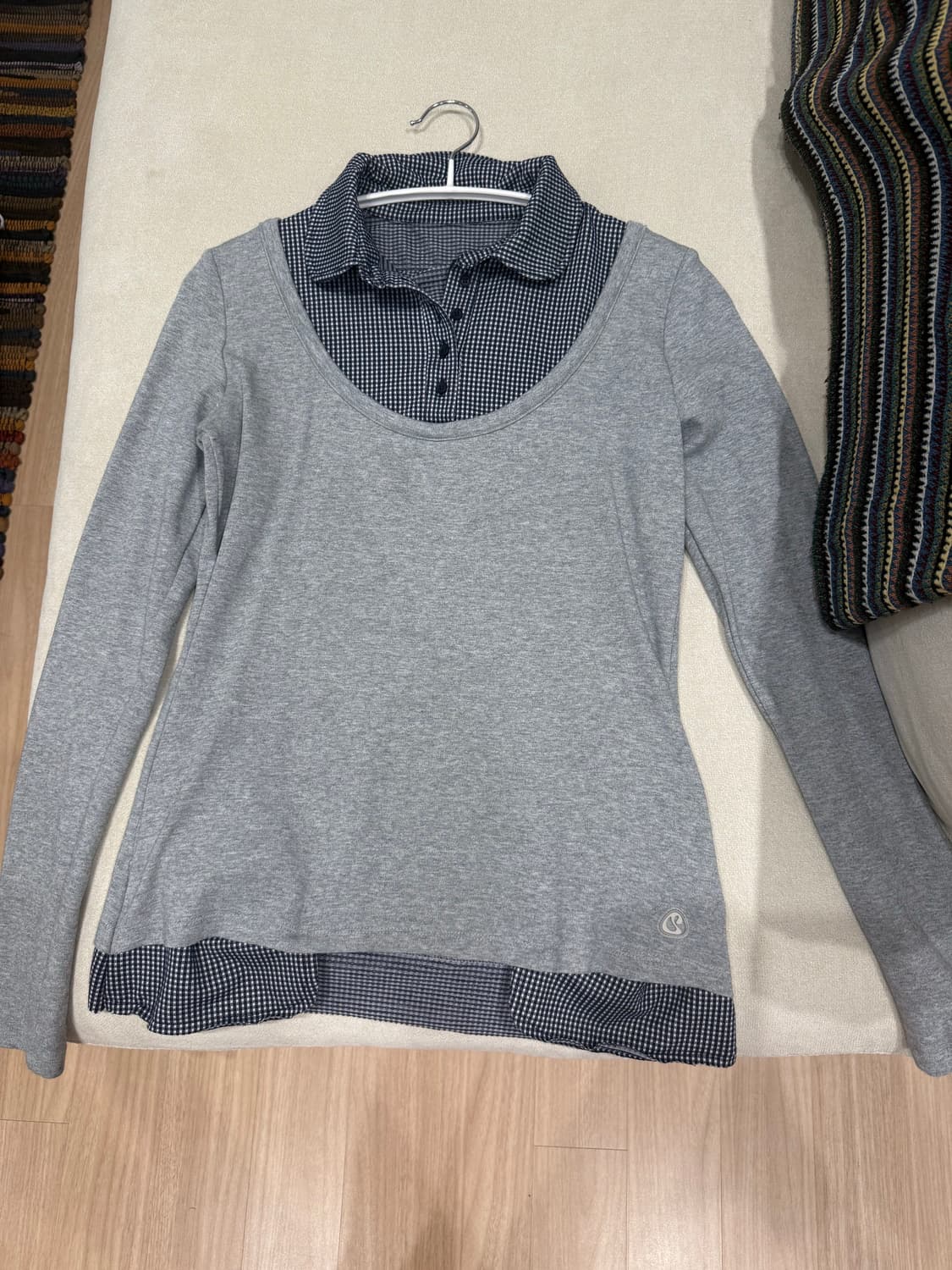 reversible collar longsleeves melange gr 상품이미지5