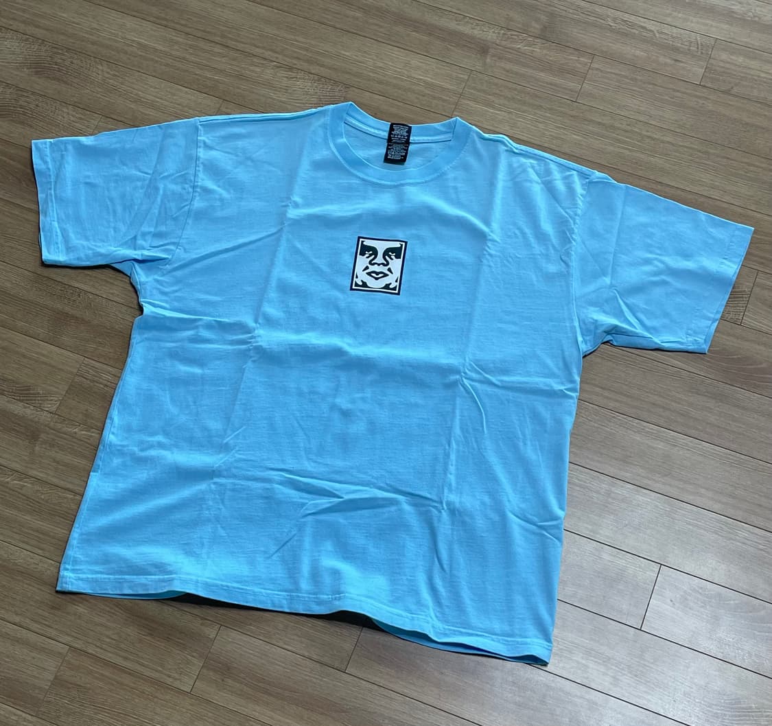 오베이 티셔츠 스카이블루 상품이미지1