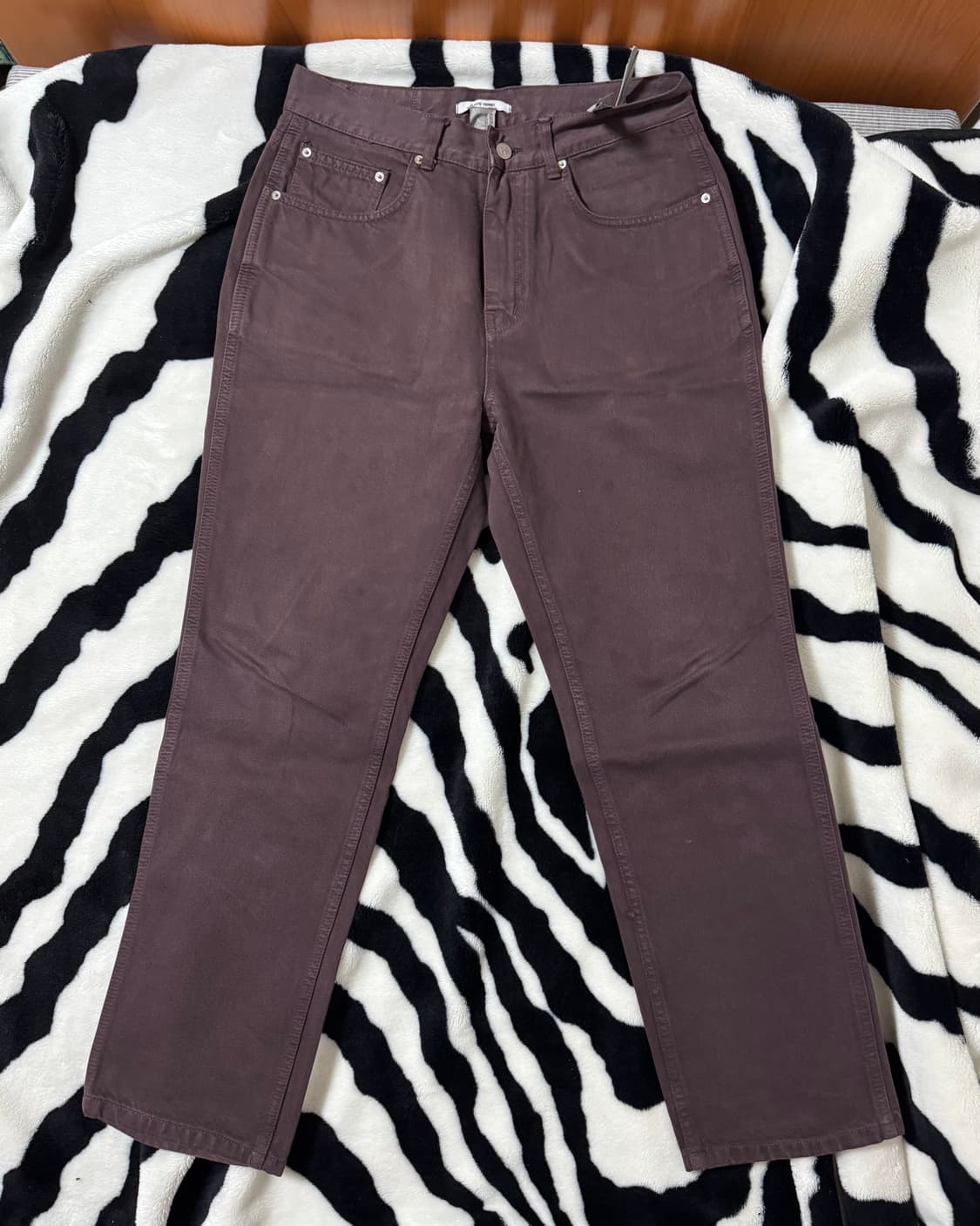 플라스틱 프로덕트 Dyed Denim (red bean) S사이즈 상품이미지1