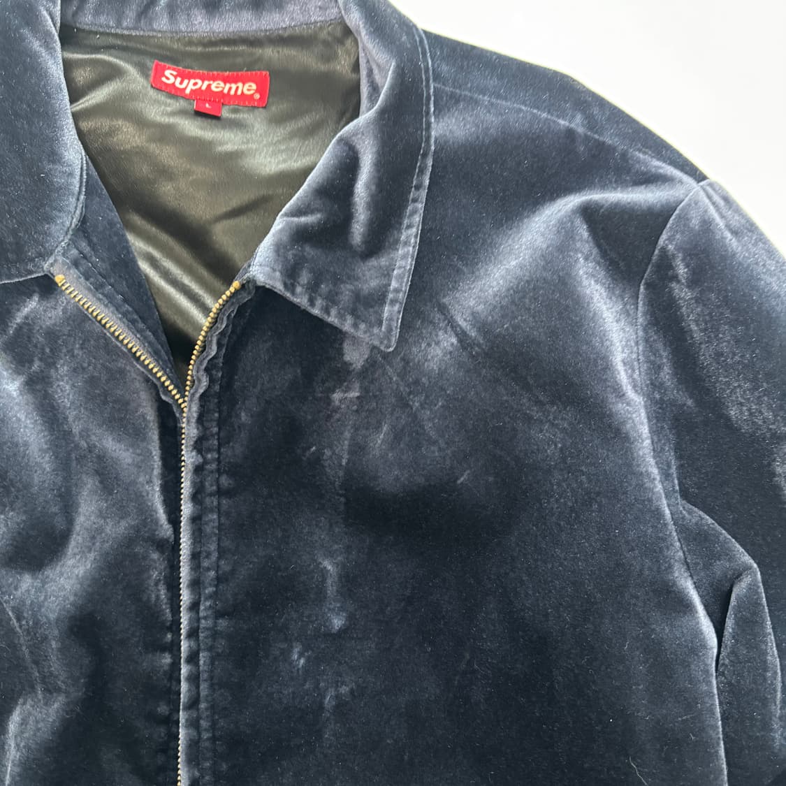 Supreme 슈프림 15FW 벨벳 자켓 L 사이즈 (창모 착용) 상품이미지4