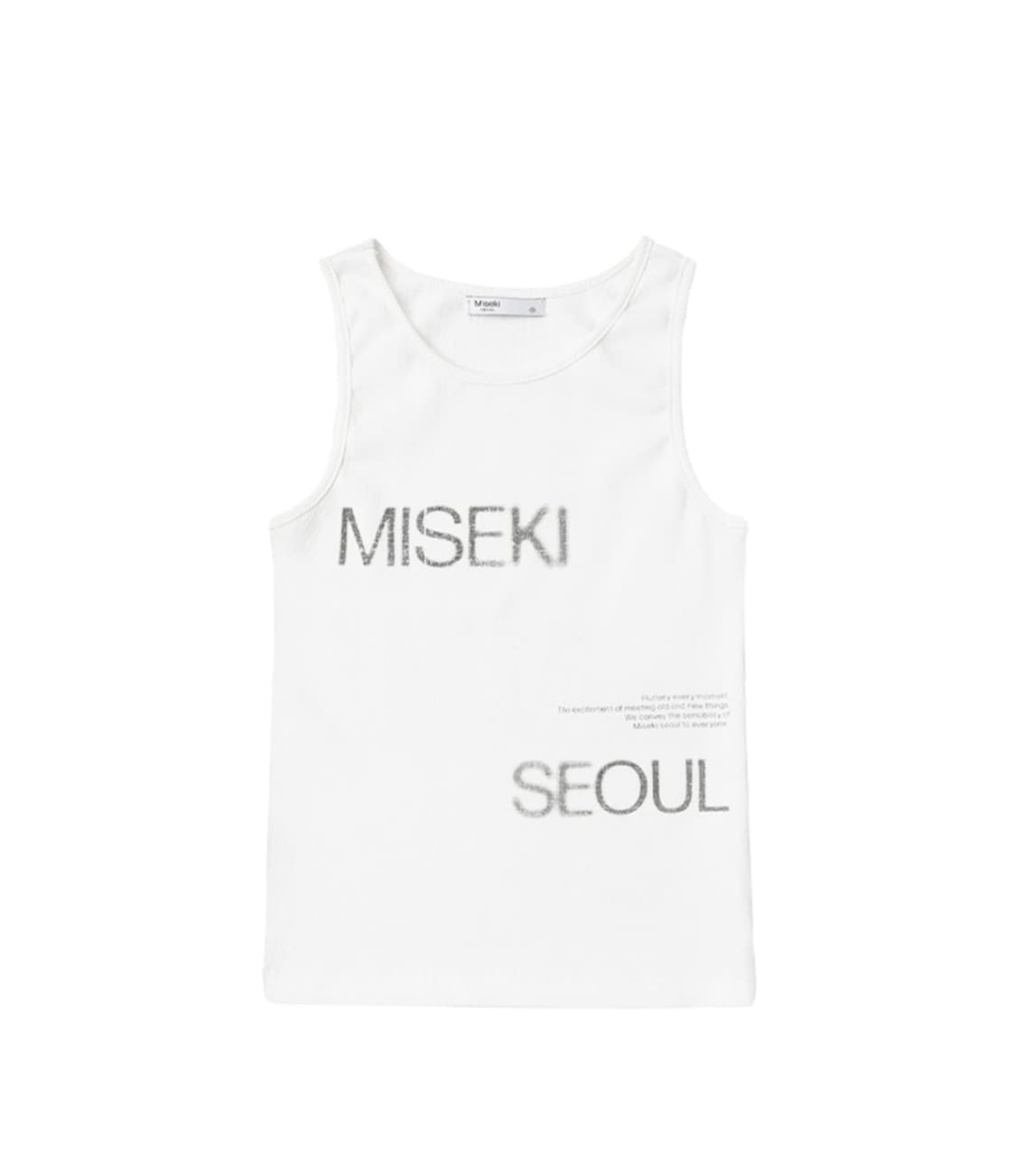Miseki seoul Logo crop sleeveless 상품이미지2