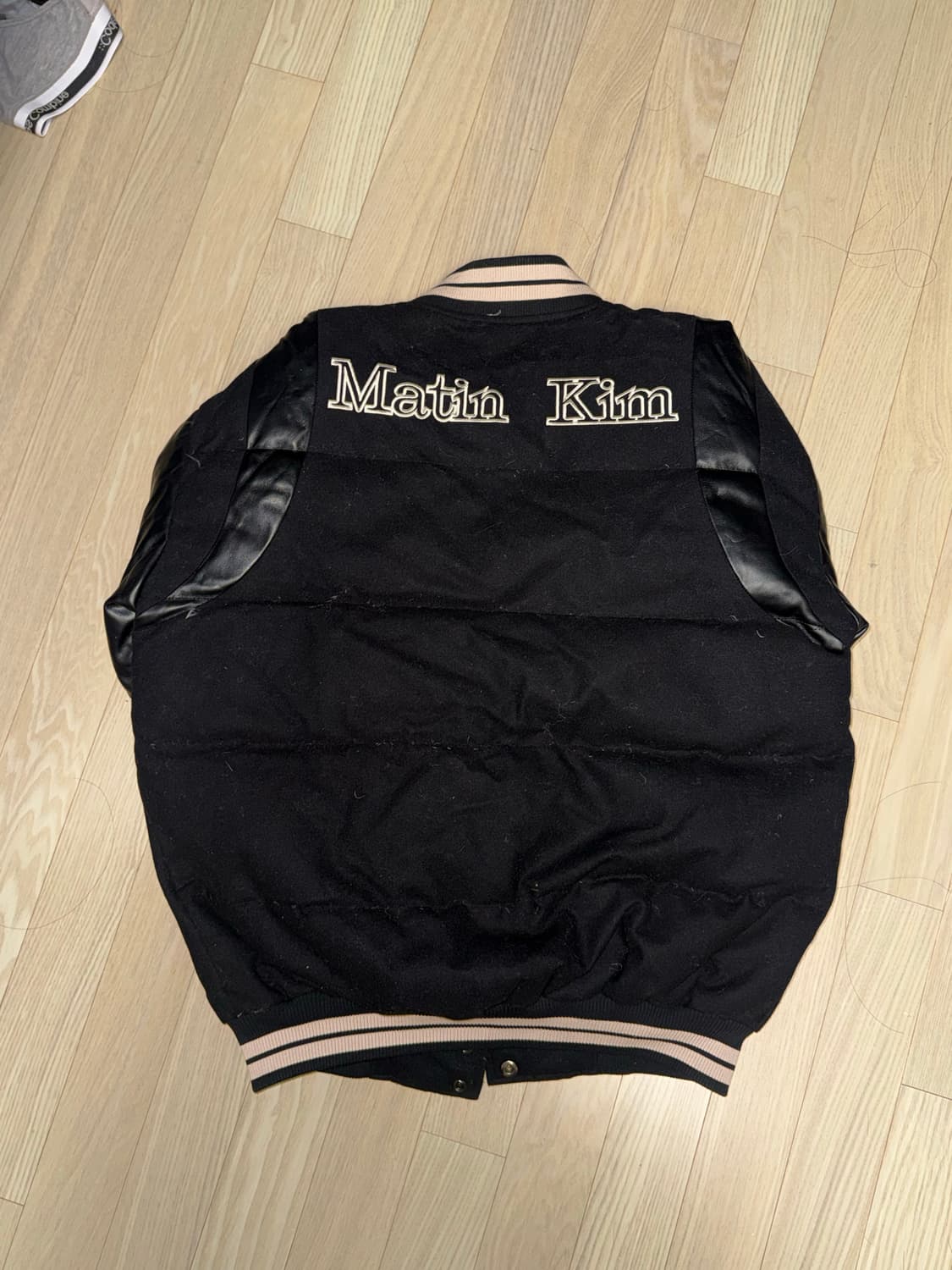 마뗑킴 레더 바시티 패딩 S 상품이미지2