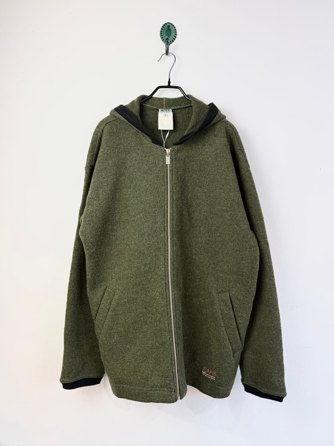 90s 돌체앤가바나 진스 립 니트 후디 상품이미지1