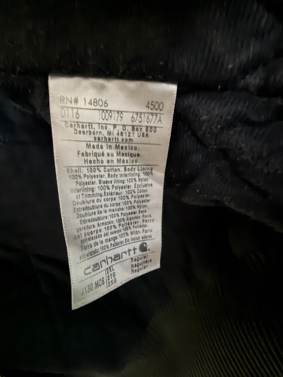 칼하트 j130 액티브 후드집업 모스그린 mos 2xl 상품이미지3