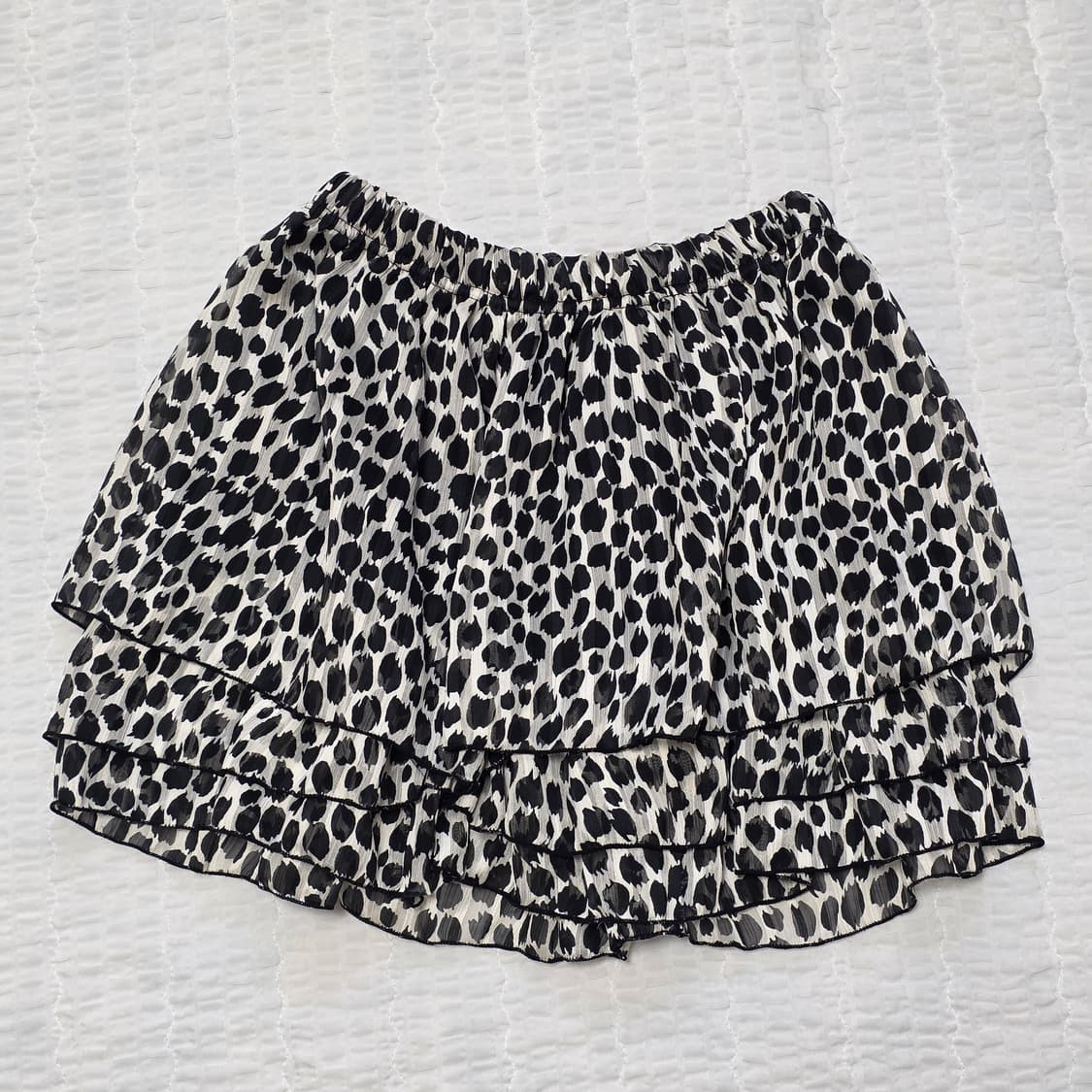 오네갸루 호피 캉캉 프릴 벌룬스커트 상품이미지1