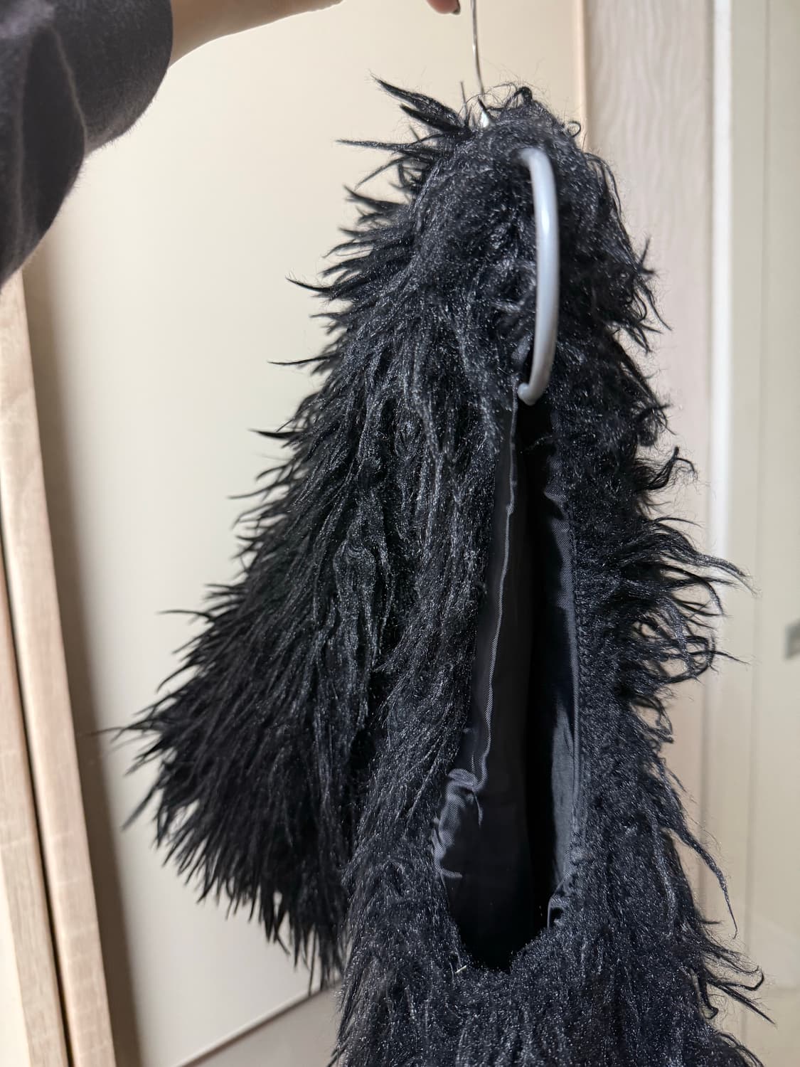 fur hood zipup vest 상품이미지5