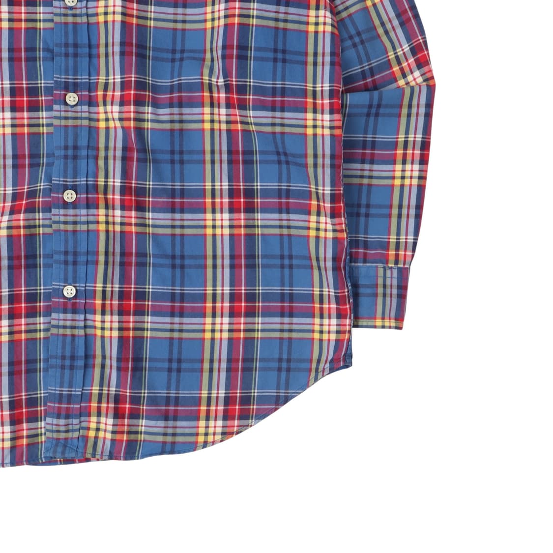 폴로 랄프로렌 블루 플레드 체크 셔츠 상품이미지4