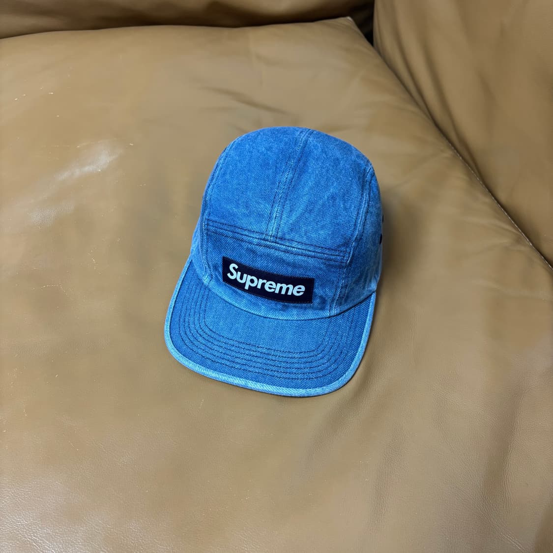 Supreme 슈프림 워시드 데님 캠프캡 모자 (Washed Denim) 상품이미지1