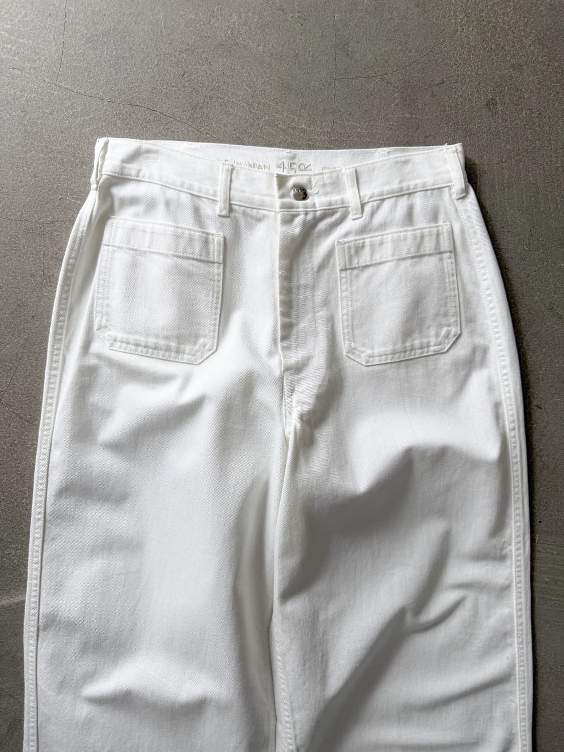 45RPM Japan White Denim Wide Pants 상품이미지8