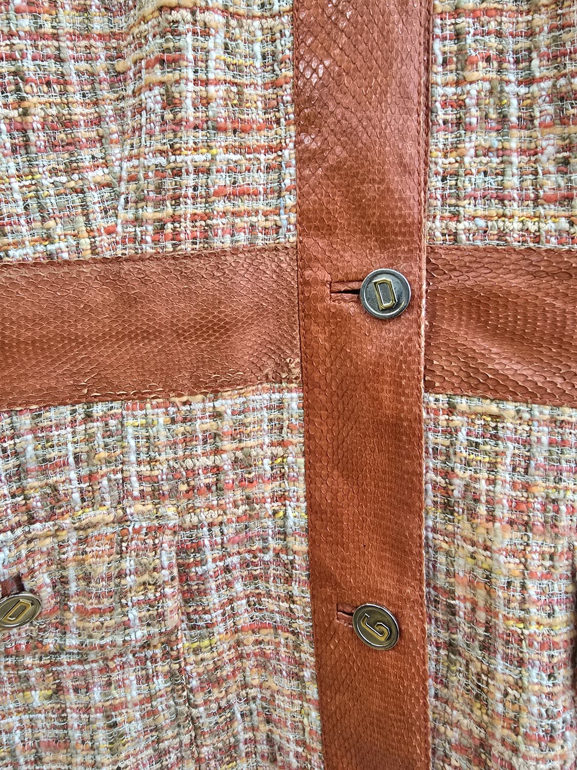 돌체앤가바나 정품 트위드 원피스형 롱코트 상품이미지10