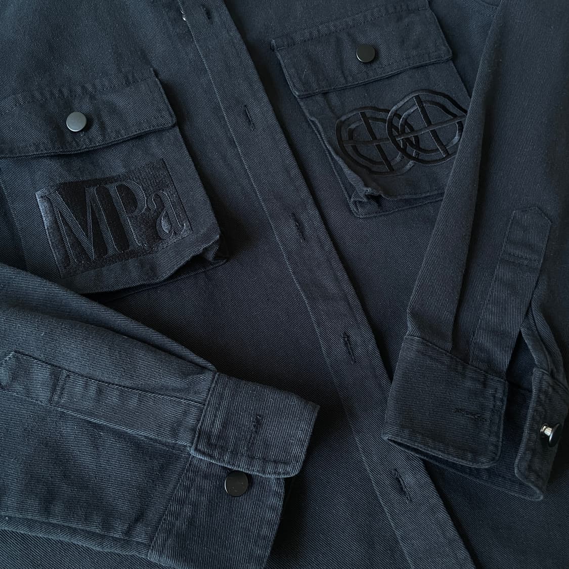 [S] 플라스틱프로덕트 Mpa 데님 셔츠 블랙 상품이미지2