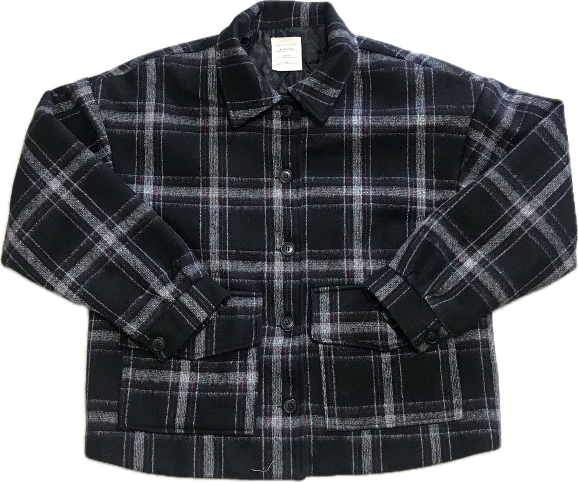 빈티지 체크코트 상품이미지1