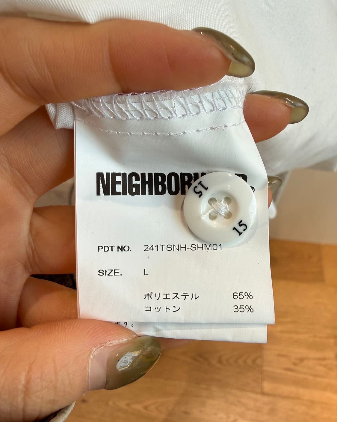 네이버후드 화이트 클래식 워크 셔츠  상품이미지9