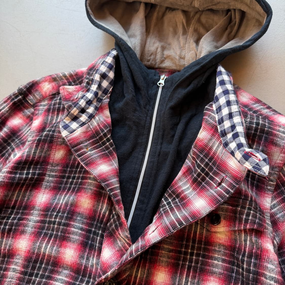 PPFM 레이어드 플란넬 셔츠 상품이미지5