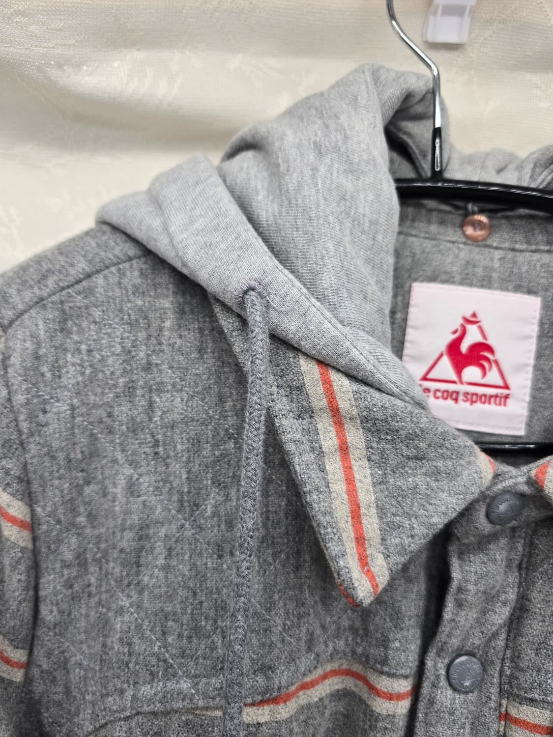 르꼬끄 스트라이프 뽀글이 안감 자켓 Y2K 상품이미지2