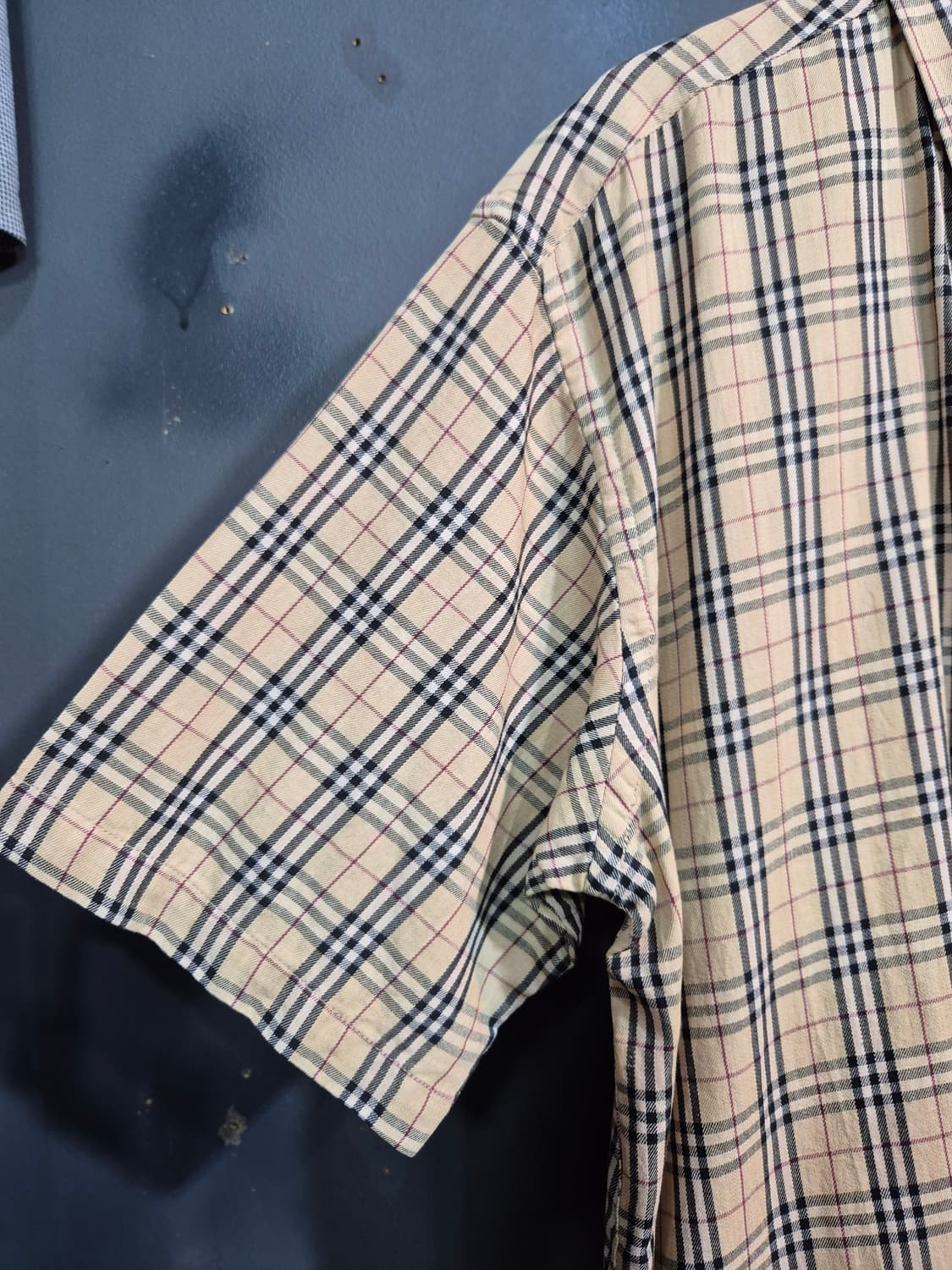 체크 반팔 셔츠 XL 상품이미지6