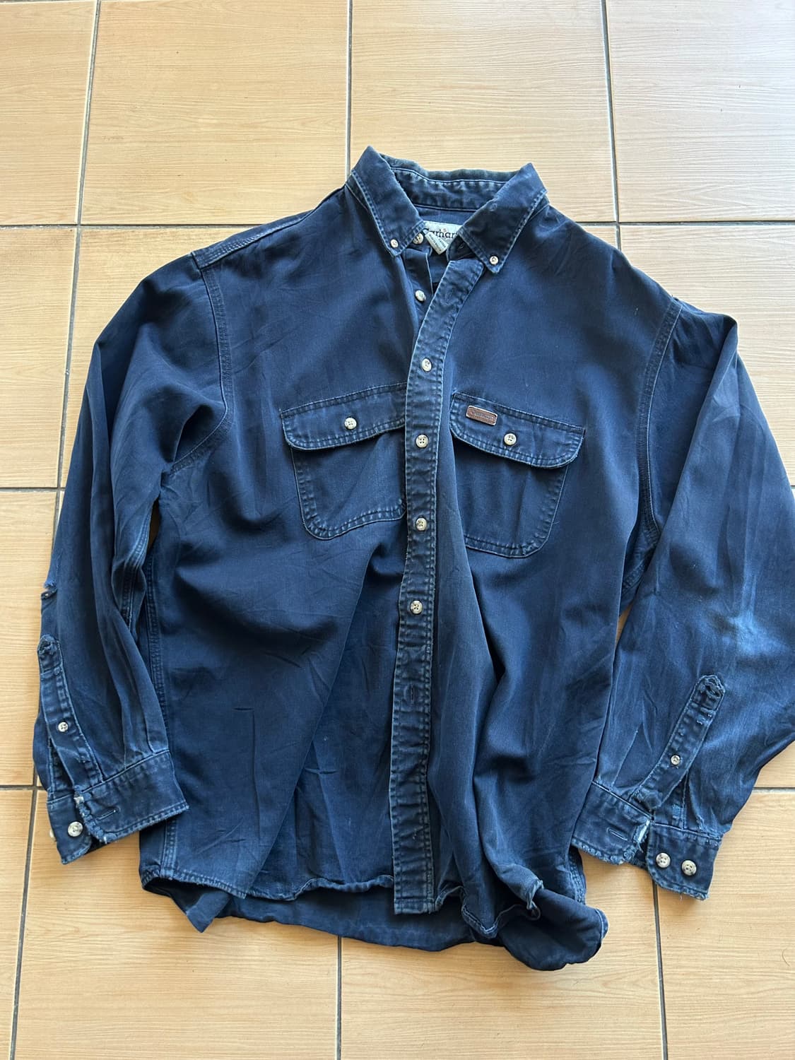 00‘s Carhartt heavy cotton shirts 상품이미지2