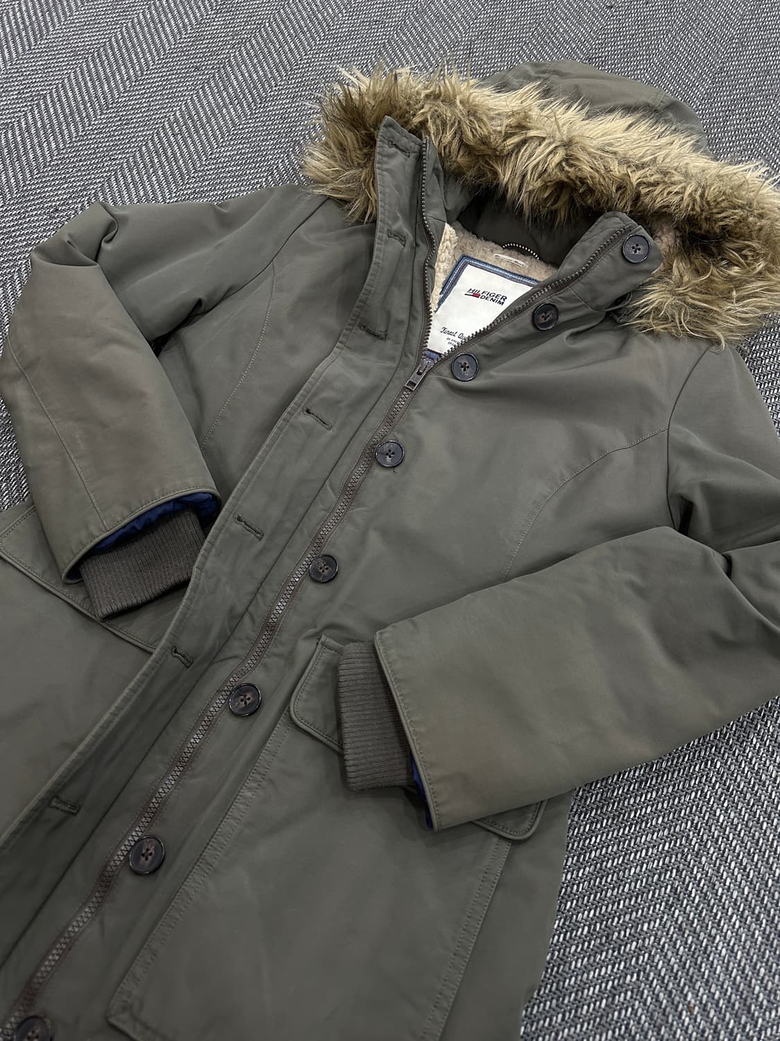 타미힐피거 야상 파카 카키 상품이미지3