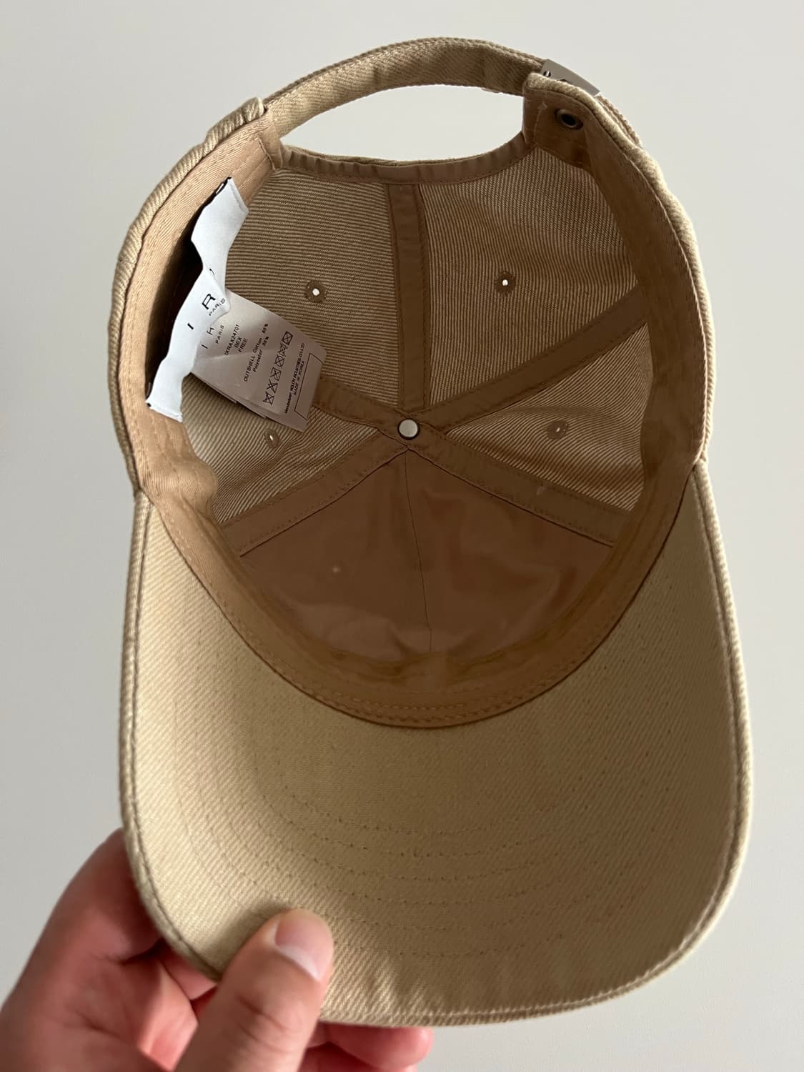 이로 트로이 이로 로고 대님 볼캡 베이지 상품이미지4