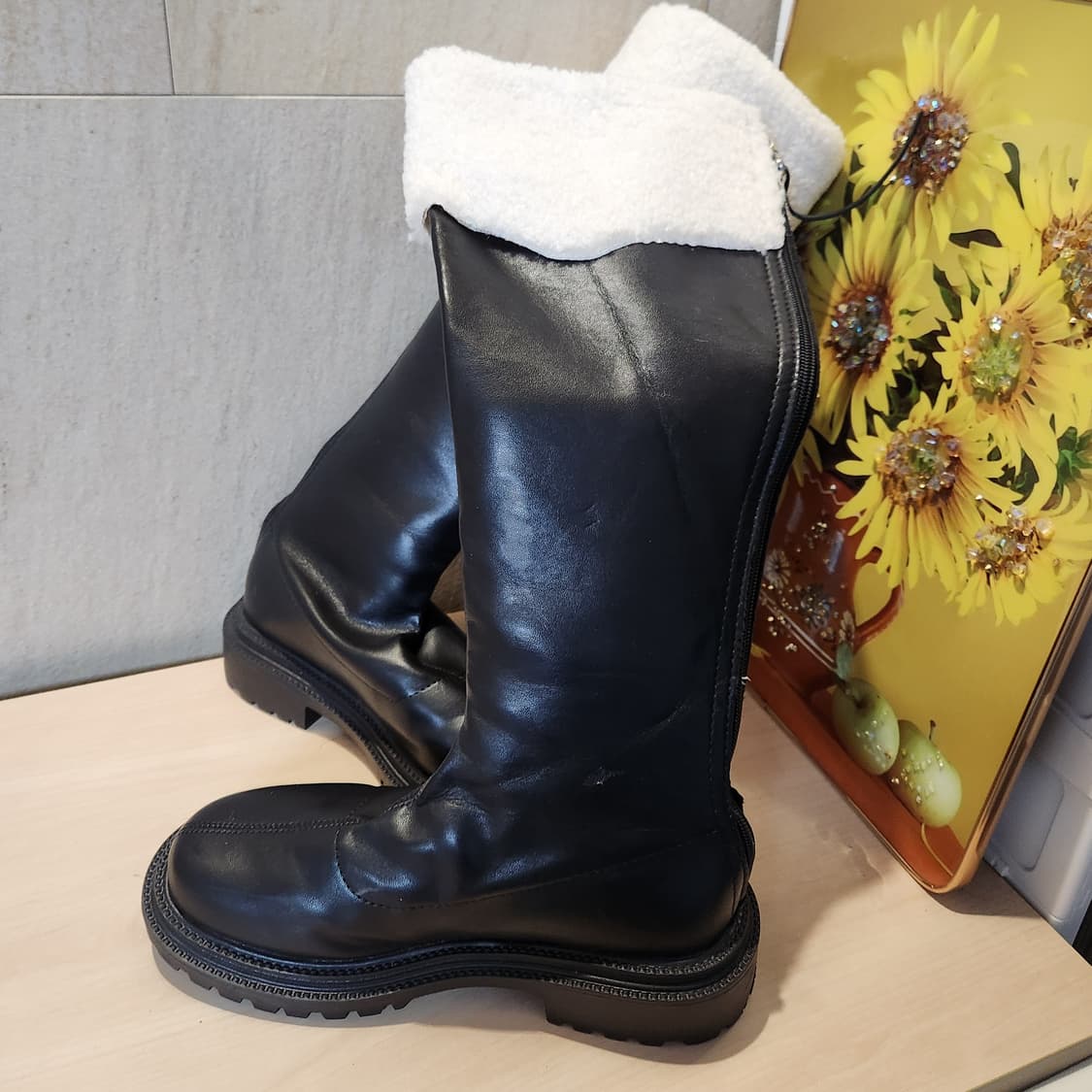 “겉가죽+안기모 퍼🔥 따뜻함 미쳤다… 양털 롱부츠”245 상품이미지8