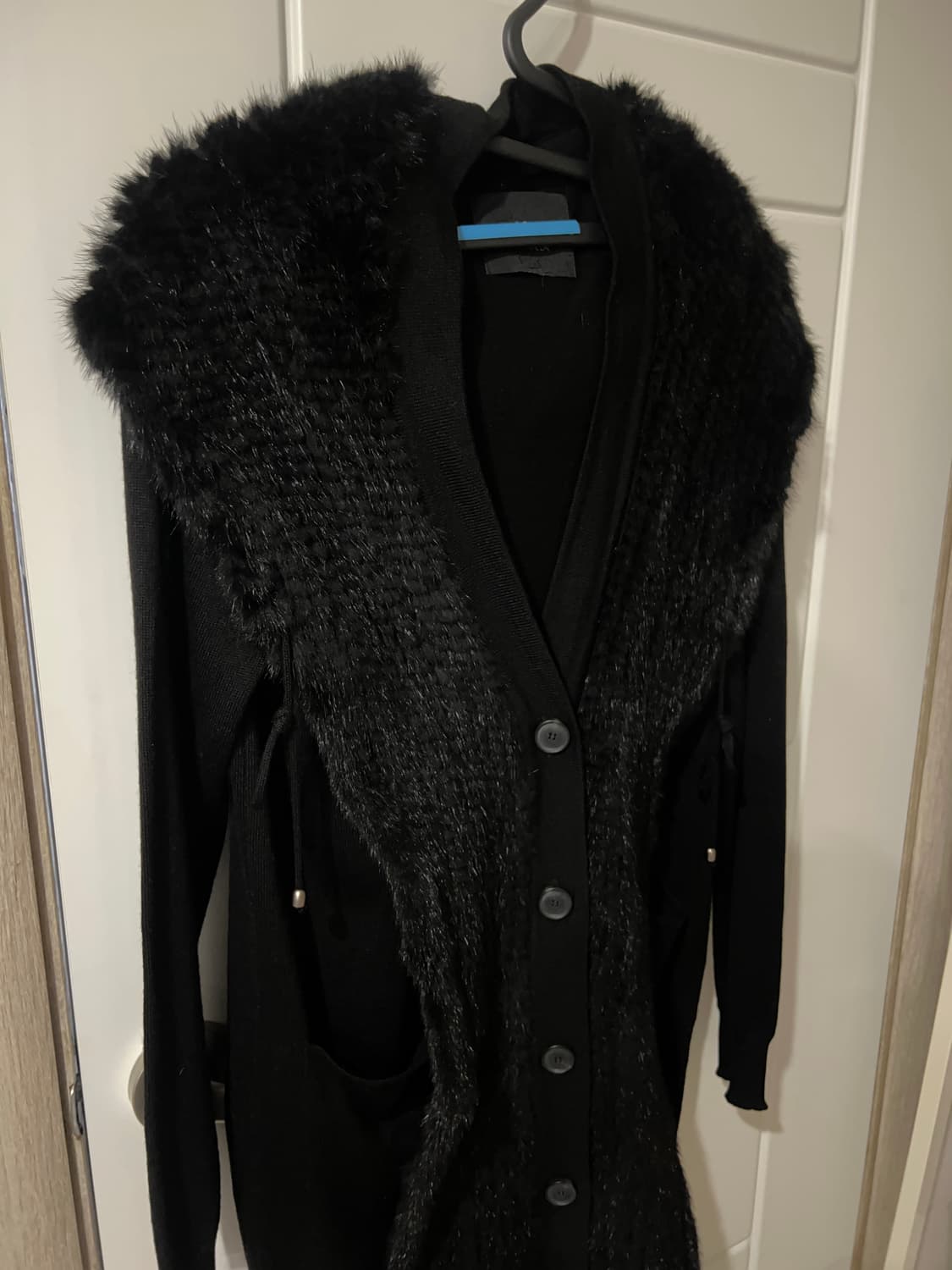 블랙 밍크퍼 가디건  상품이미지1