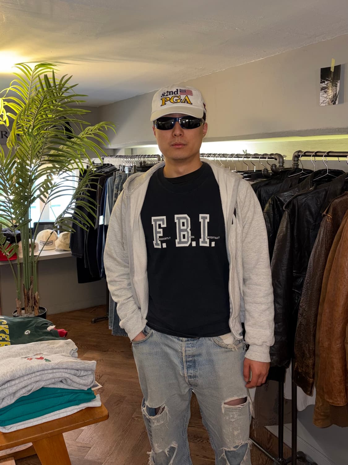 90-00’s FBI parody culture T-shirt 상품이미지2