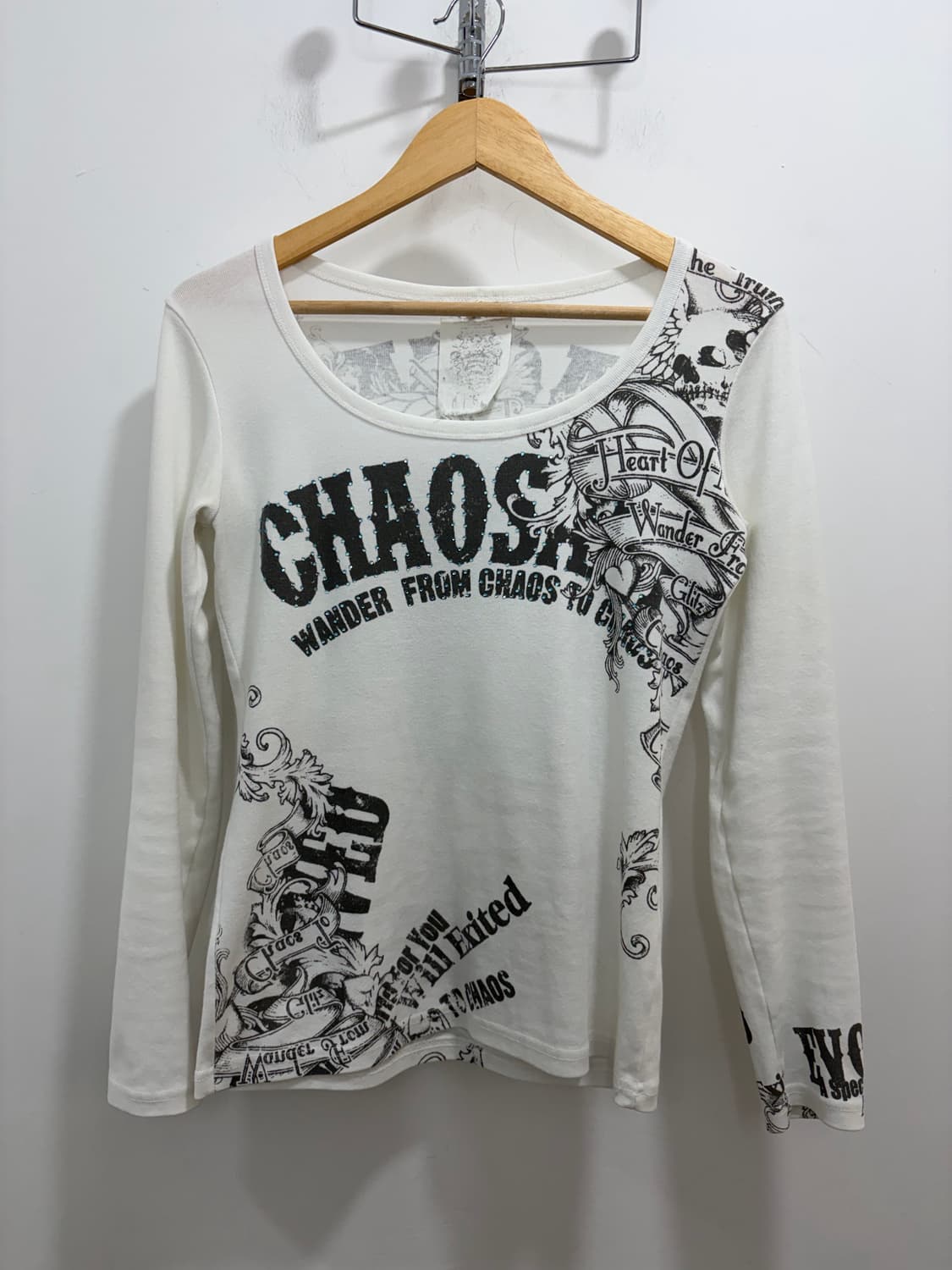 glitz y2k 비즈 긴팔 티셔츠 상품이미지4