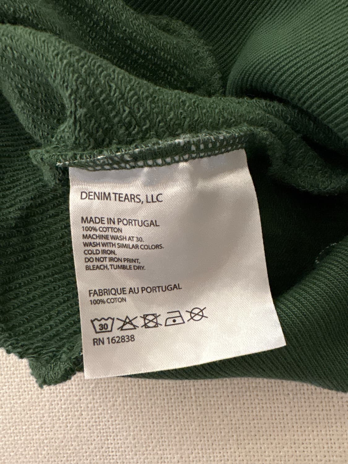 데님티어스 후드티 그린 M 사이즈 상품이미지4