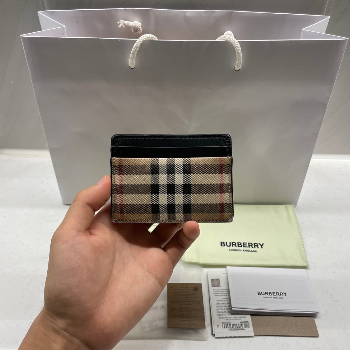 [정품] 버버리 체크 카드지갑 상품이미지2