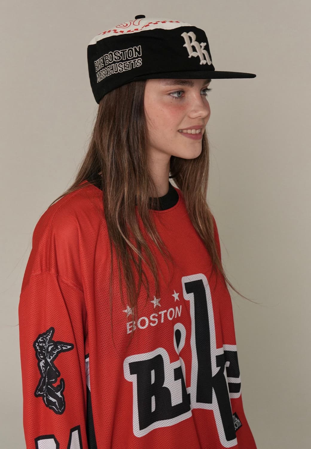 [새제품] BIKE BK로고 필박스 햇 - 블랙 상품이미지3