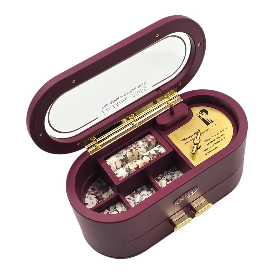 90s 로지에 플로랄 오르골 주얼리 서랍 상품이미지3