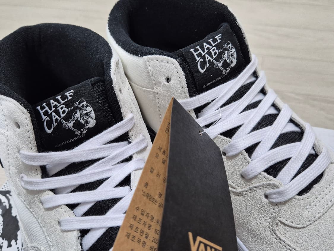 (285) 반스 스케이트 하프캡 화이트블랙 VANS Half Cab 상품이미지4