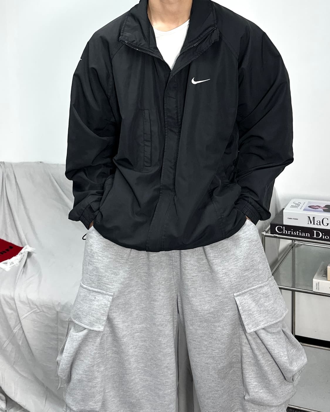 나이키 00s 스우시 블랙 바람막이 상품이미지1