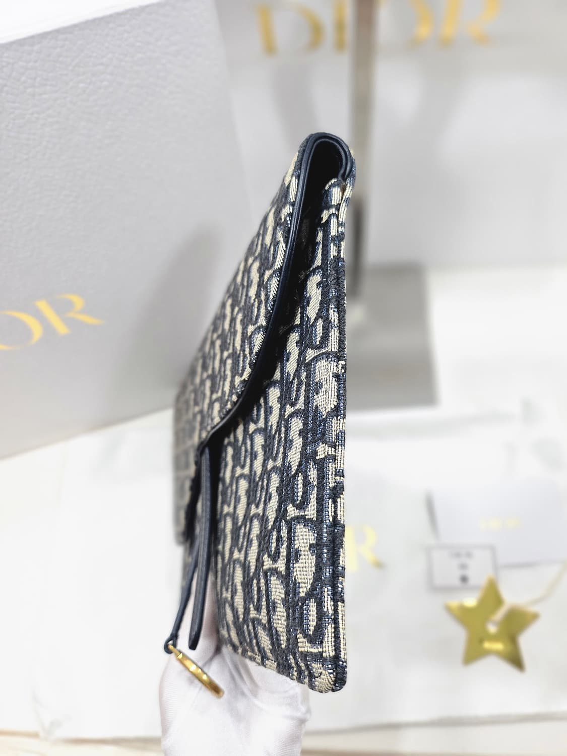 [정품] 디올 오블리크 새들 파우치 클러치 S5698CTZQ 상품이미지3