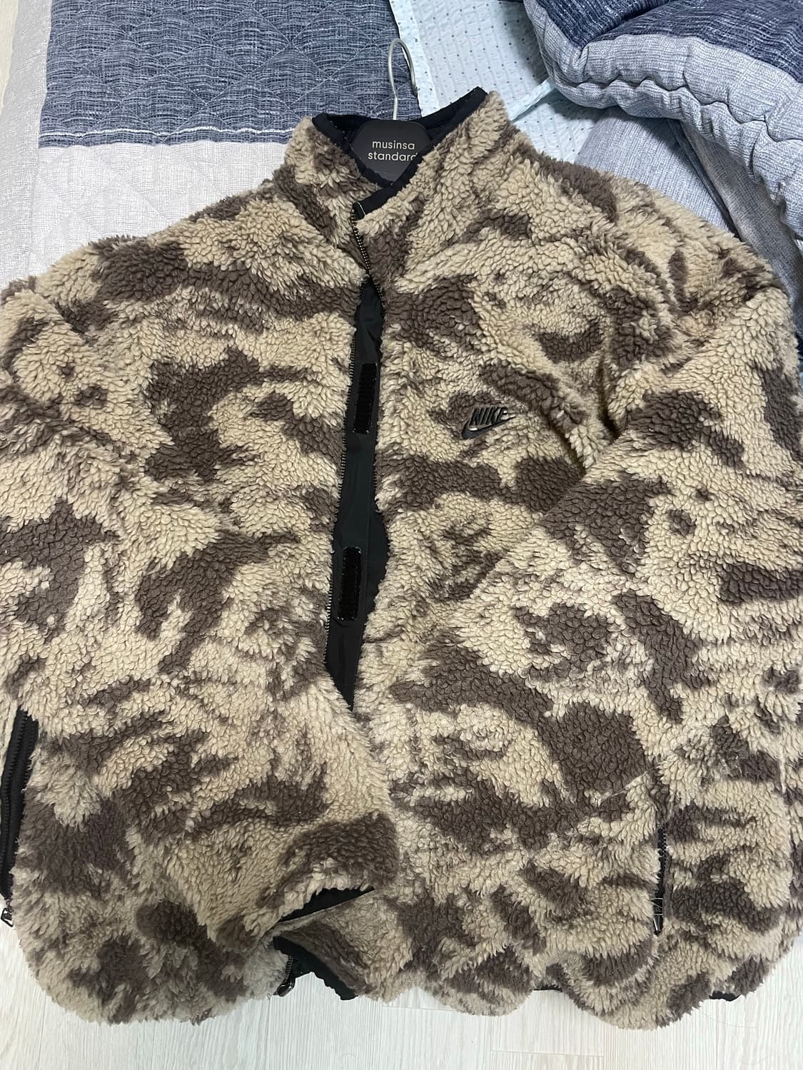 나이키 플리스 리버시블 후리스 풀 집 블랙 XL 상품이미지1