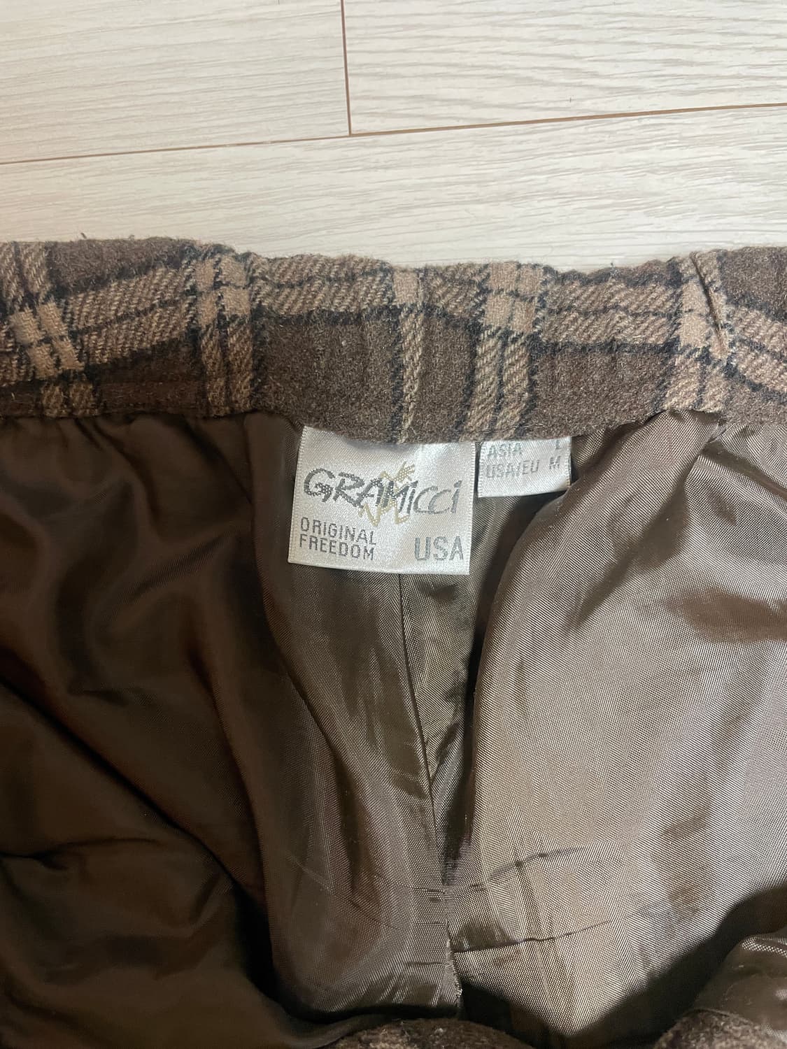 그라미치 체크 울팬츠 상품이미지4