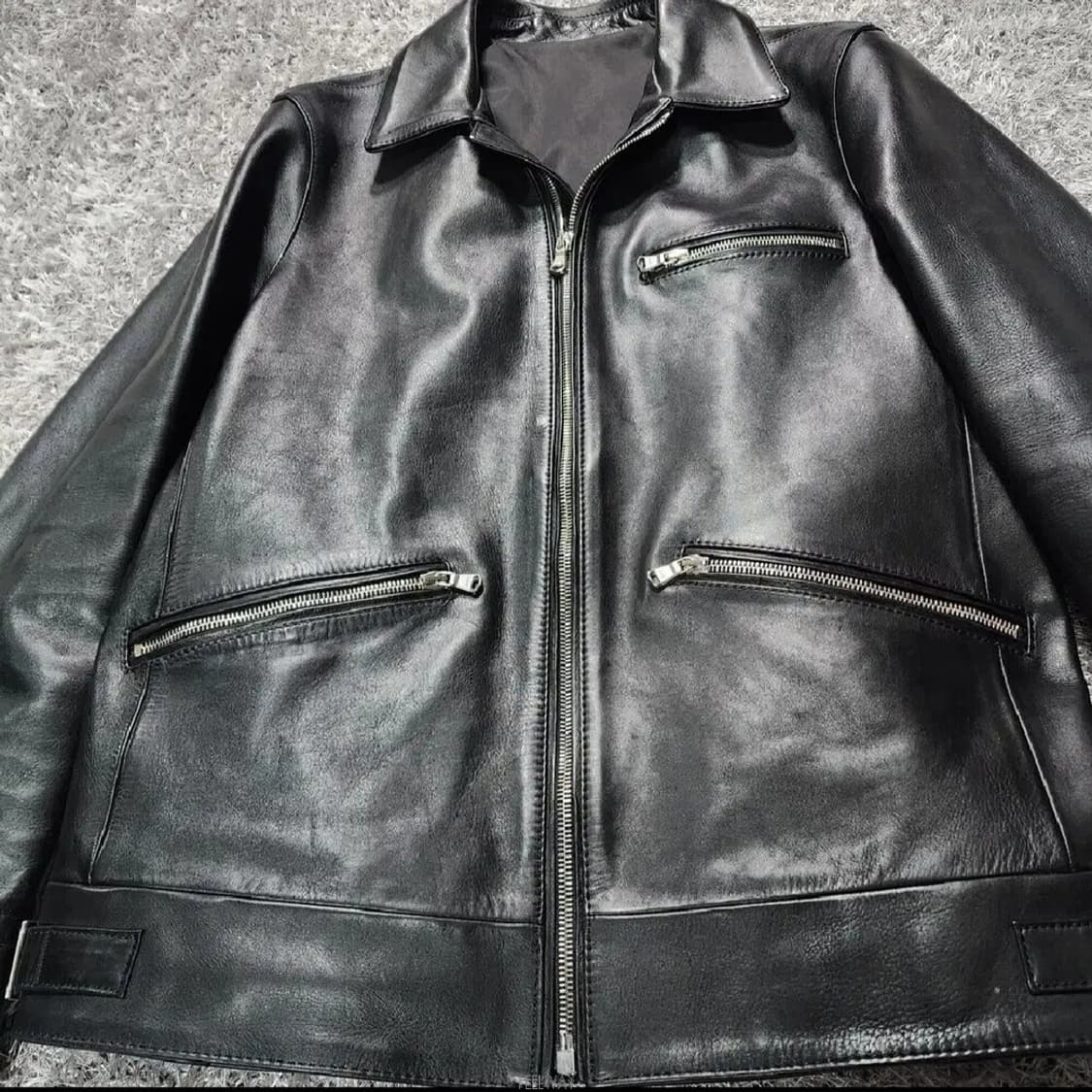 솔리드옴므 우영미 라이더 가죽 자켓 남성95 상품이미지2