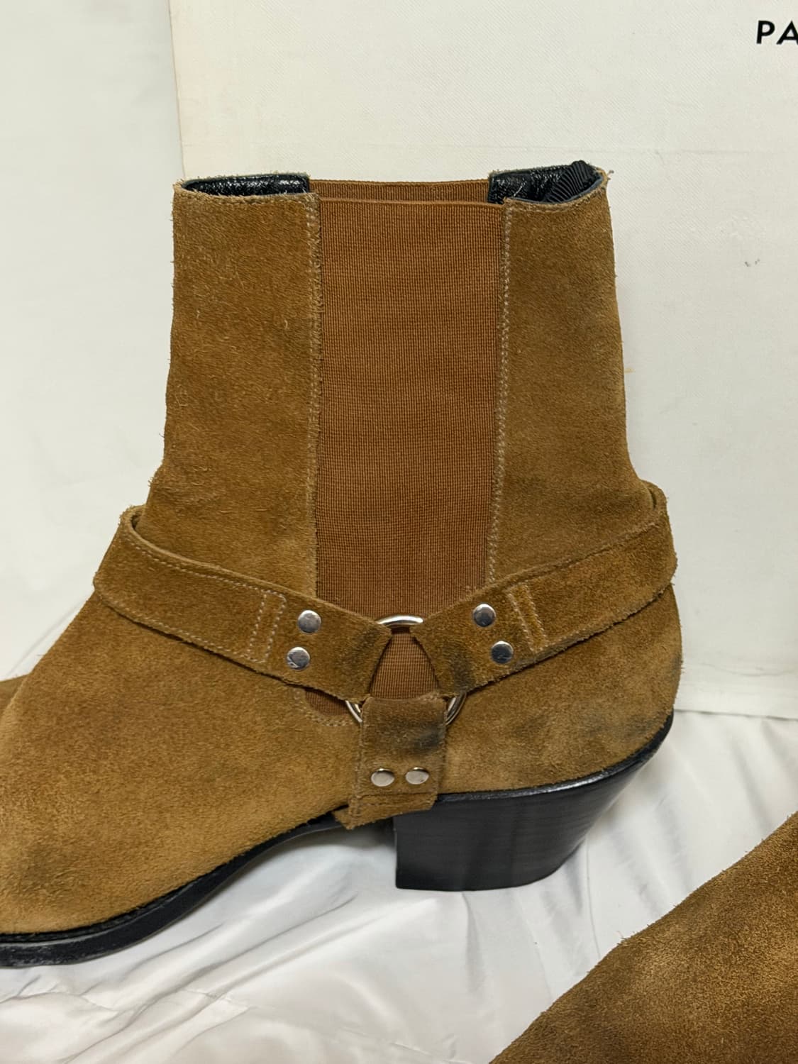 셀린느 스웨이드 모터사이클 앵클 부츠 상품이미지4