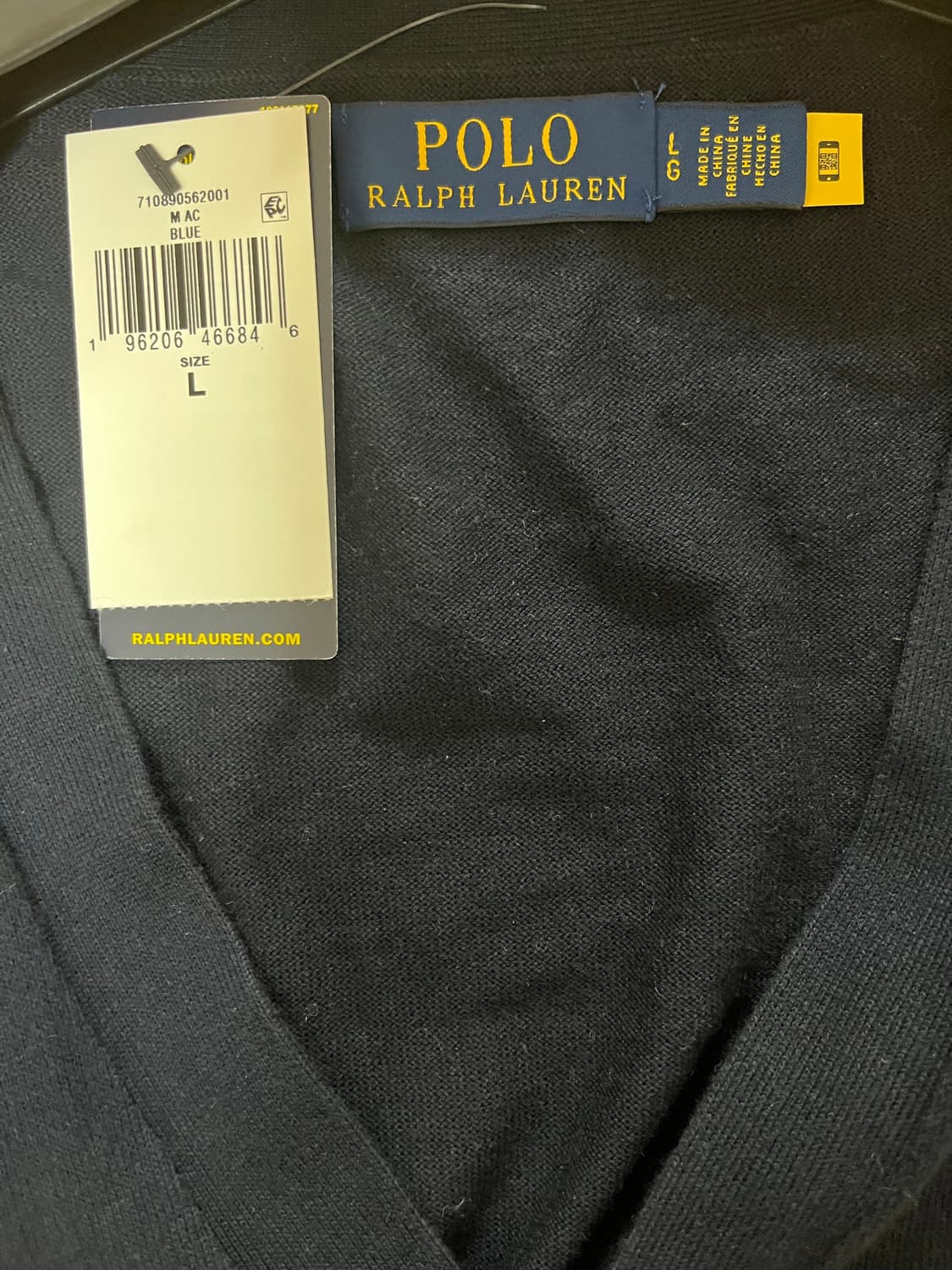 [L] 폴로 랄프로렌 피마코튼 가디건 네이비 상품이미지3