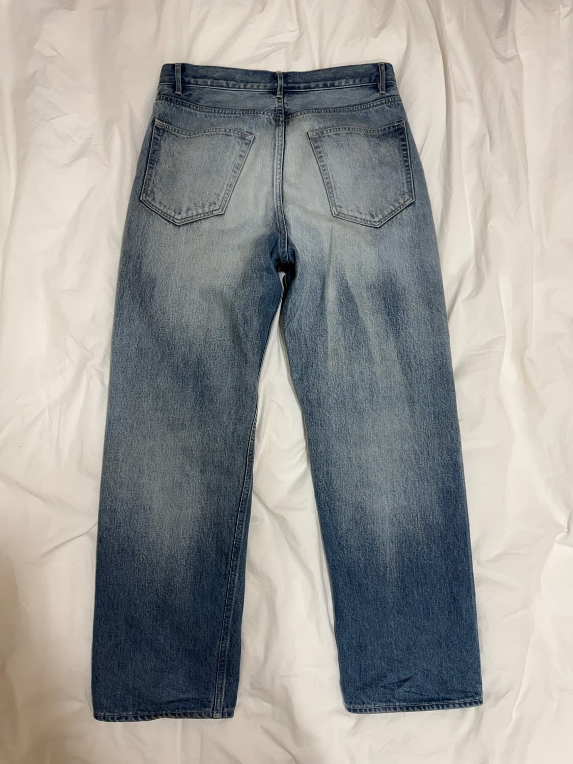 오라리 FW25 셀비지 페이디드 헤비 데님 와이드 팬츠 30 상품이미지3